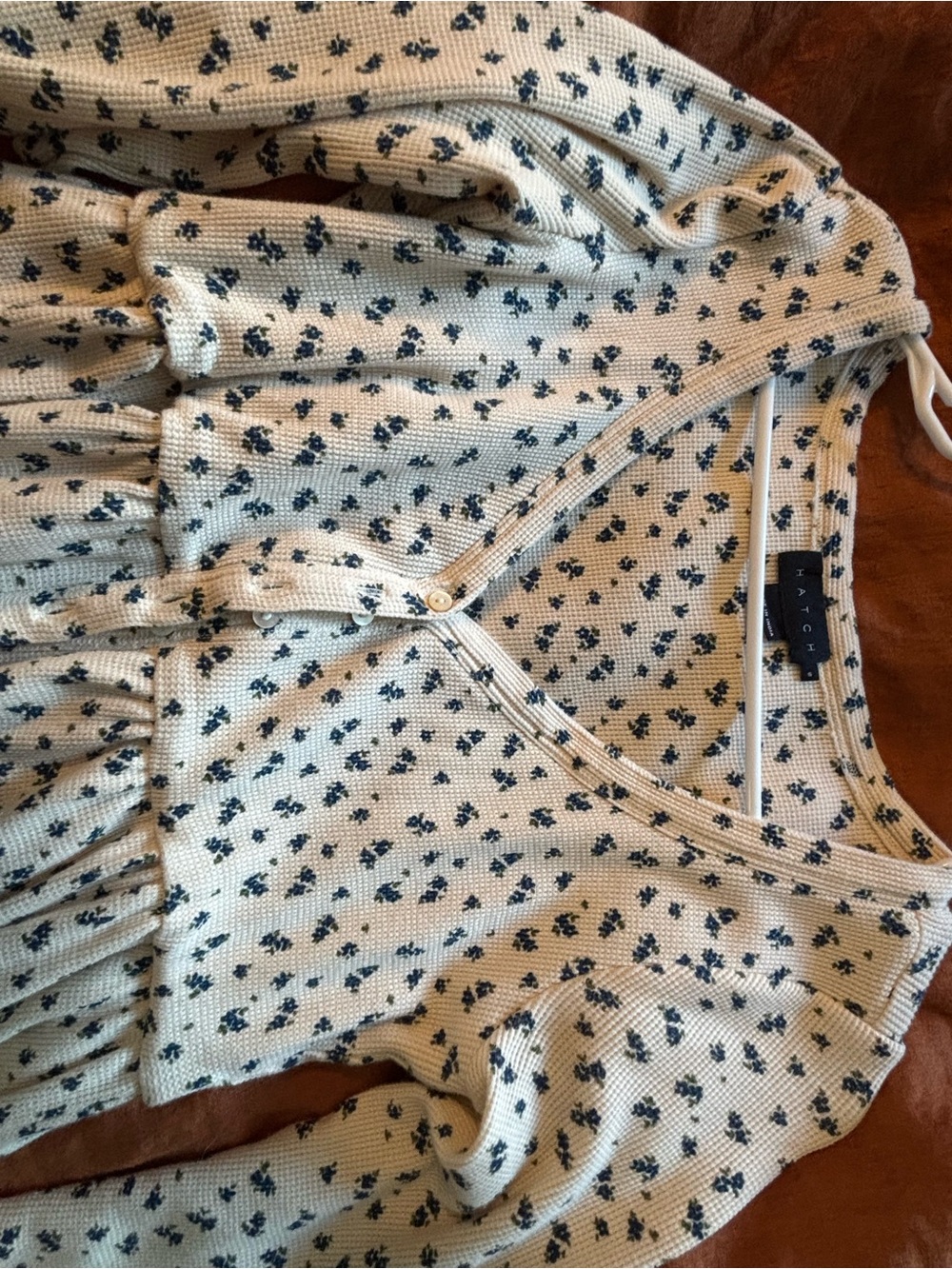 Hatch - Printed Waffle Nursing Dress - Picture 6 of 6
